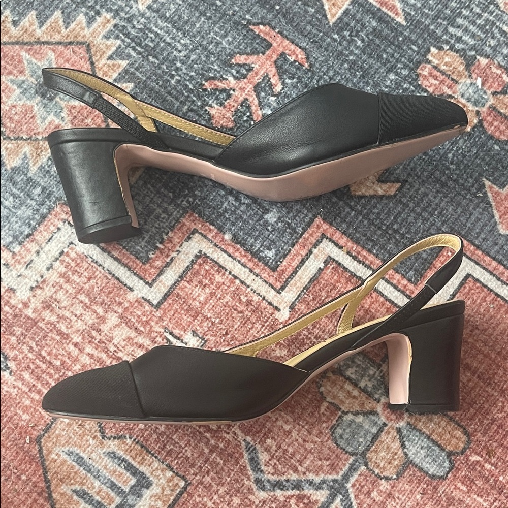Elegant Black Slingback Heels